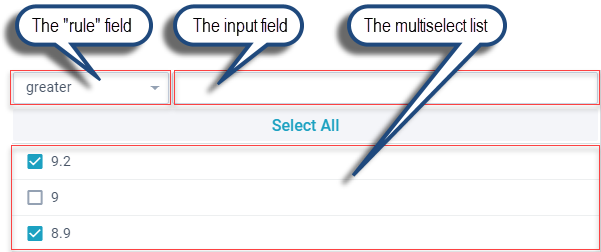 Webix Filter widget