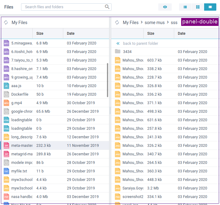 Webix File Manager 7.2 Class maps