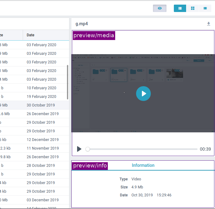 Webix File Manager 7.2 Class maps