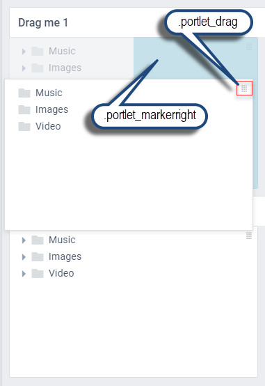 Webix Portlet basic use