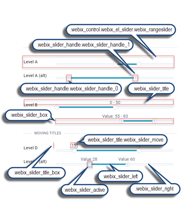 Webix RangeSlider basic use