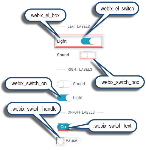 Webix Switch Button basic use