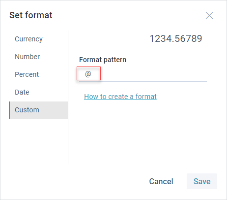 Default Text Format Settings